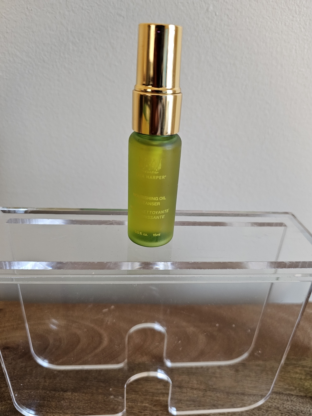 Tata Harper Green Glass Cleansing Oil with Gold Cap
